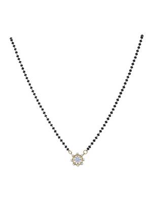 Gold plated mangalsutra in sterling silver 2