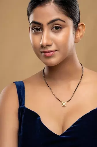 Gold plated mangalsutra in sterling silver