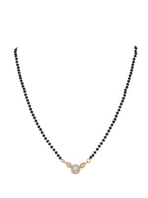 Gold plated mangalsutra in sterling silver 2