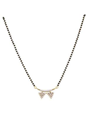 Gold plated mangalsutra in sterling silver 2