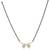 Gold plated mangalsutra in sterling silver
