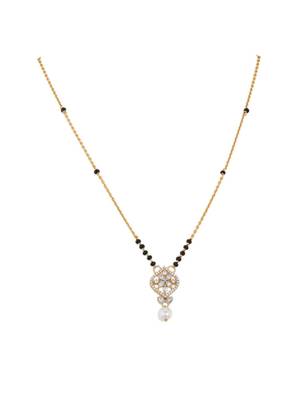 Gold plated mangalsutra in sterling silver 1