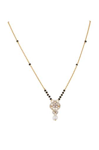 Gold plated mangalsutra in sterling silver
