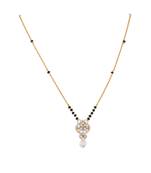 Gold plated mangalsutra in sterling silver