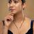 Gold plated mangalsutra in sterling silver