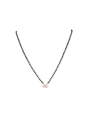 Gold plated mangalsutra in sterling silver 2
