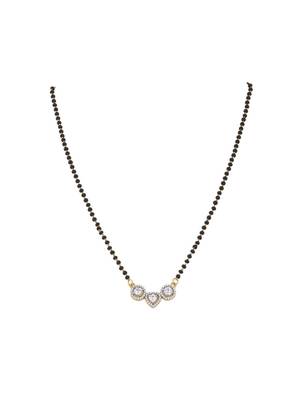 Gold plated mangalsutra in sterling silver 2