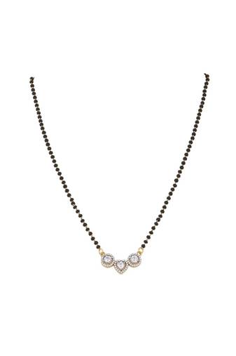 Gold plated mangalsutra in sterling silver