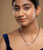 Gold plated mangalsutra in sterling silver