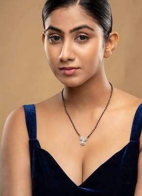 Gold plated mangalsutra in sterling silver 1