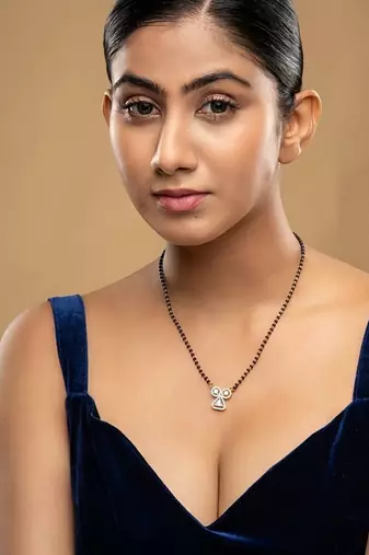 Gold plated mangalsutra in sterling silver