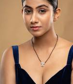 Gold plated mangalsutra in sterling silver