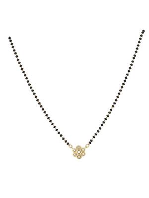 Gold plated mangalsutra in sterling silver 2