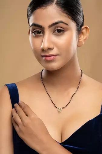 Gold plated mangalsutra in sterling silver