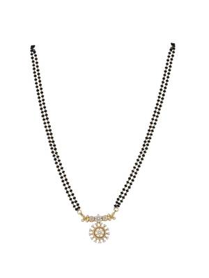 Gold plated mangalsutra in sterling silver 2
