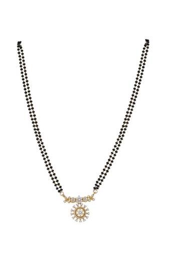 Gold plated mangalsutra in sterling silver