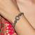 Oxidised woven chain bracelet