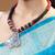 Oxidised silver textured pendant necklace