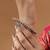 Traditional beaded oxidised silver kada