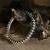 Traditional beaded oxidised silver kada