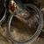 Loop oxidised silver kada