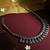 sculpted drop silver necklace