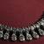sculpted drop silver necklace