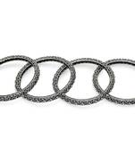 Trendy modish oxidised silver plated set of 4 bangle for women and girls