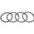Stylish box chain oxidised silver plated set of 4 bangle for women and girls