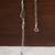 Floral accents chain anklet