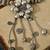 Dangling charms silver necklace