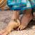 Silver circular motif anklet