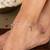 Star charm silver anklet