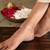 Ribbed bead chain silver anklet