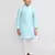 Kids boy pink cotton straight kurta pant set