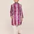 Kids boy purple silk straight kurta pant set