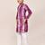 Kids boy purple silk straight kurta pant set