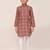 Kids boy red cotton straight kurta pant set