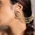 Gold plated kundan ear cuffs