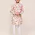 Kids boy peach cotton straight kurta pant set