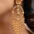 Gold plated dangler earrings