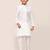 Kids boy white art silk straight kurta pant set