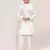 Kids boy white art silk straight kurta pant set