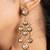 Gold plated dangler earrings