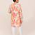 Kids boy multicolour linen cotton  straight kurta pant set