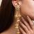 Gold plated dangler earrings