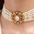 Gold plated kundan choker necklace