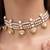 Gold plated choker necklace