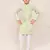 Kids boy pastel green cotton straight kurta pant set
