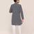 Kids boy navy blue cotton straight kurta pant set